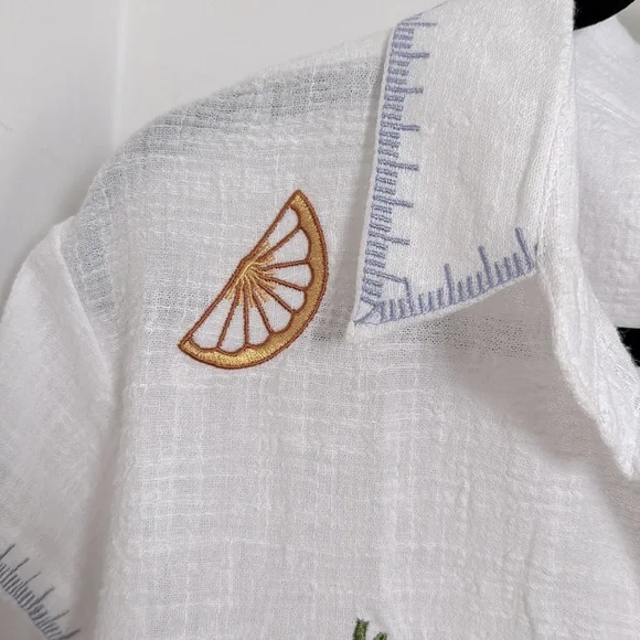 💥 Cocktail Button Down Embroidered Shirt - Picture 4 of 4